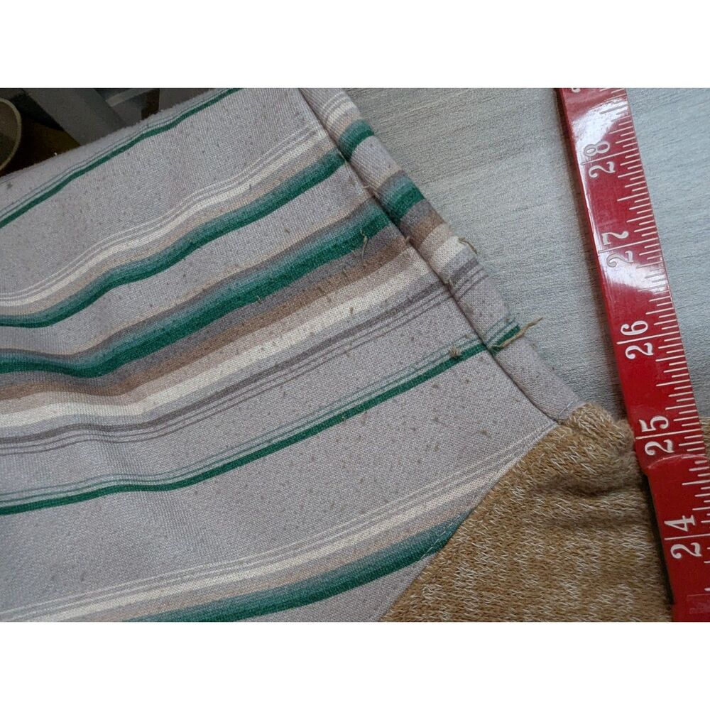 Hooey Striped Plush Sherpa Fleece Pullover Hoodie Tan Western Serape Ladies XL - Picture 9 of 10